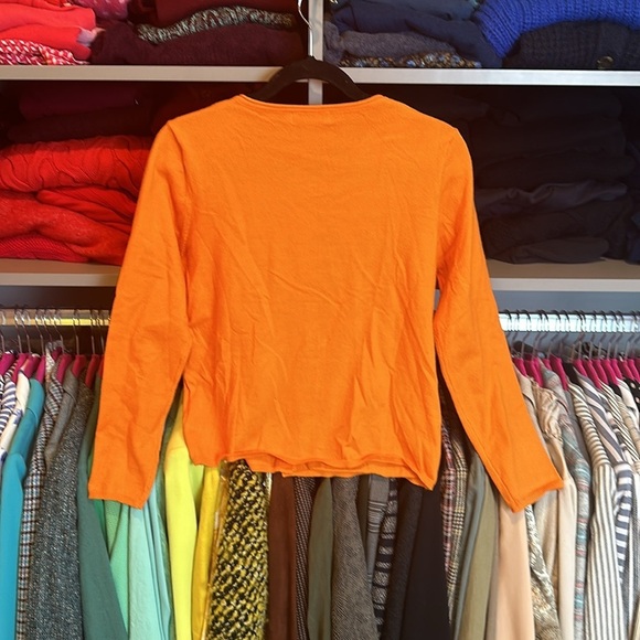 Vintage Misslook orange button up long sleeve cardigan size M - Picture 3 of 3